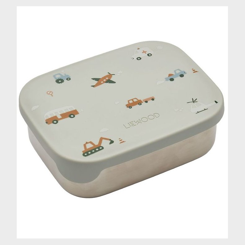 Liewood Madkasse - Silikone/Stl - Arthur - Vehicles/Dove Blue M