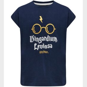 Hummel T-shirt - hmlHarry Potter Diez - Black Iris m. Guld