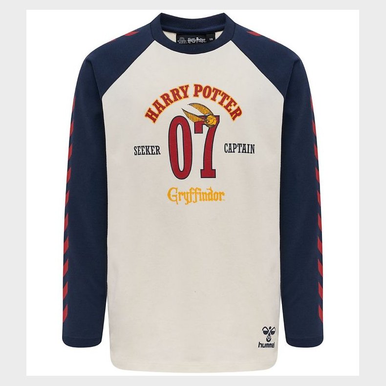 Hummel Bluse - hmlHarry Potter Boys - Marshmallow/Navy m. Print