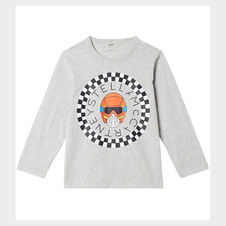 Stella McCartney Kids Bluse - Grmeleret m. Logo