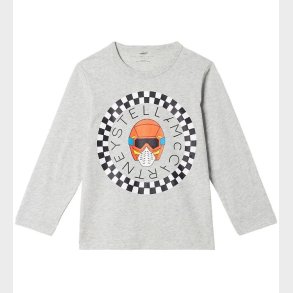 Stella McCartney Kids Bluse - Grmeleret m. Logo