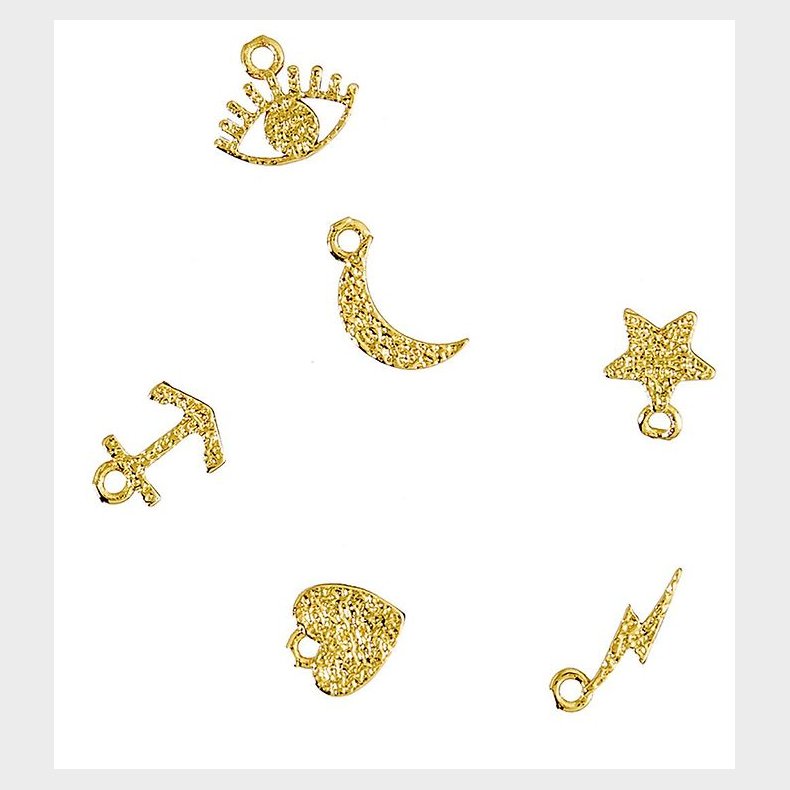 Me&My BOX Vedhng - 6 Stk. - Ikoner - Guldbelagt 18K