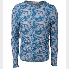 Hound Bluse - Graphic Top - Cobalt Blue Mix