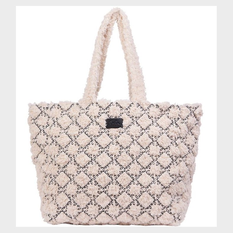 Lala Berlin Shopper - Vendbar - Melle - Hvid/Sort