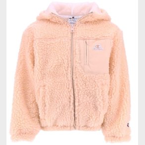 Champion Cardigan m. Htte - Plys - Rosa