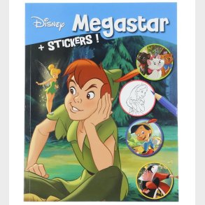 Megastar Malebog m. Klistermrker - 208 Sider - Peter Pan