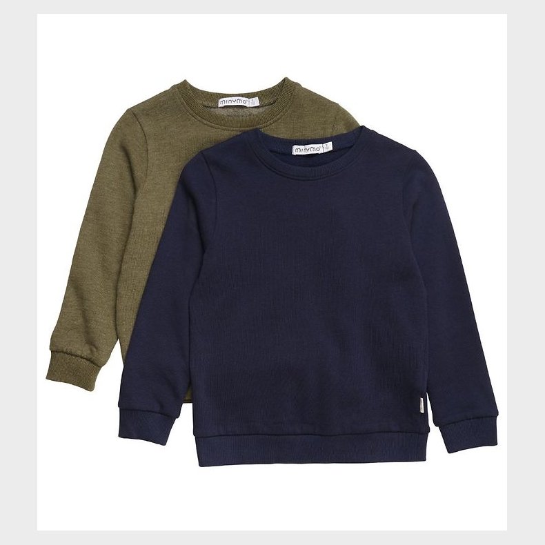Minymo Sweatshirt - 2-Pak - Dark Olive
