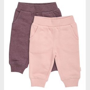 Minymo Sweatpants - 2-Pak - Misty Rose