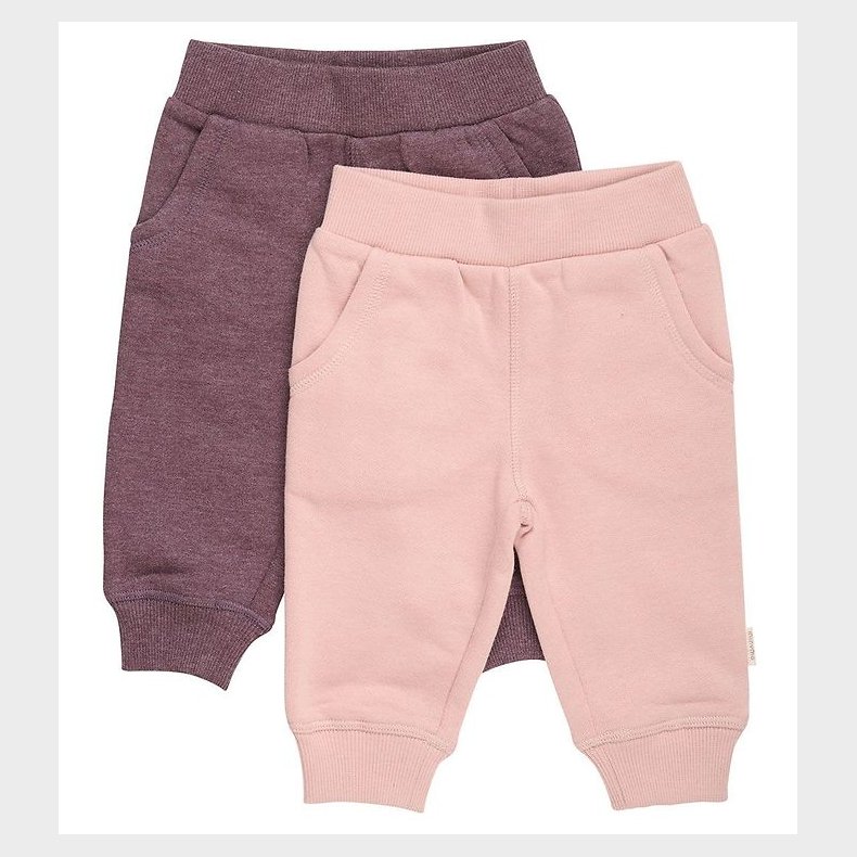 Minymo Sweatpants - 2-Pak - Misty Rose