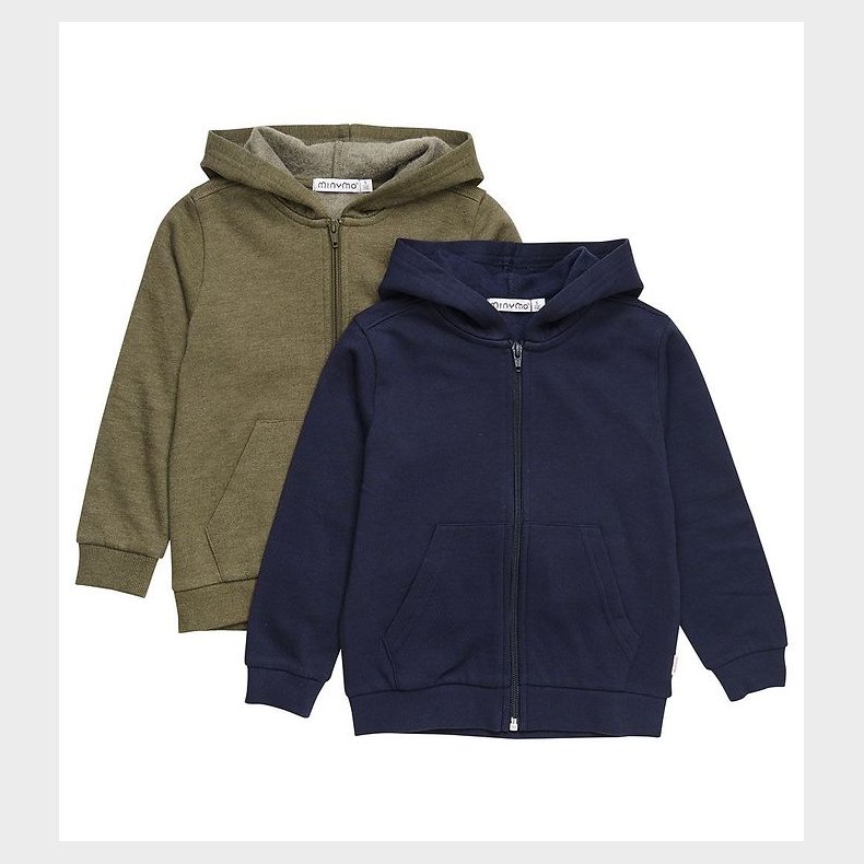 Minymo Cardigan - 2-Pak - Dark Olive