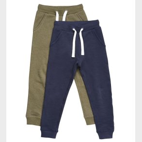 Minymo Sweatpants - 2-Pak - Dark Olive