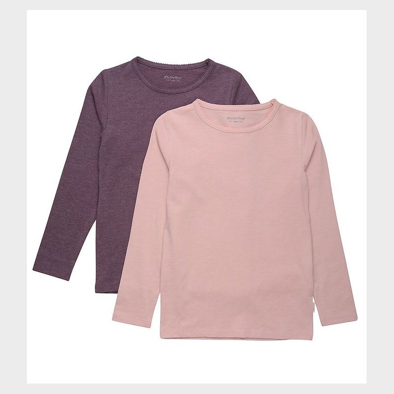 Minymo Bluse - 2-Pak - Misty Rose