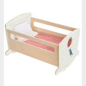 Djeco Dukketilbehr - Vugge - Rocking Bed Blue Night