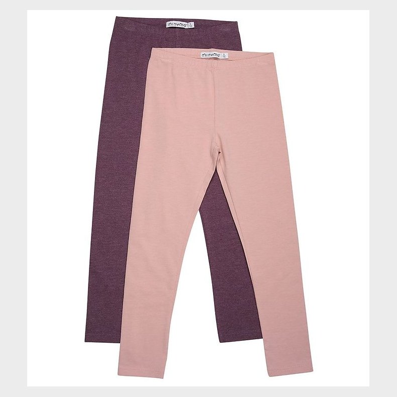 Minymo Leggings - 2-Pak - Misty Rose