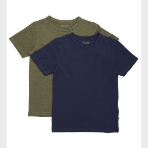 Minymo T-Shirt - 2-Pak - Dark Olive