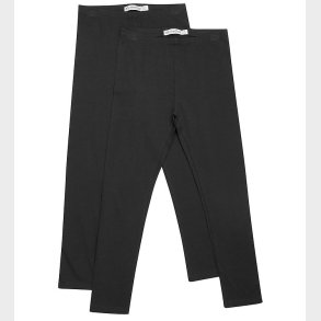 Minymo Leggings - 2-pak - Anthracite Black