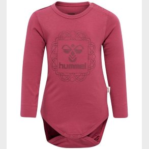 Hummel Body l/s - hmlHelga - Earth Red m. Logo