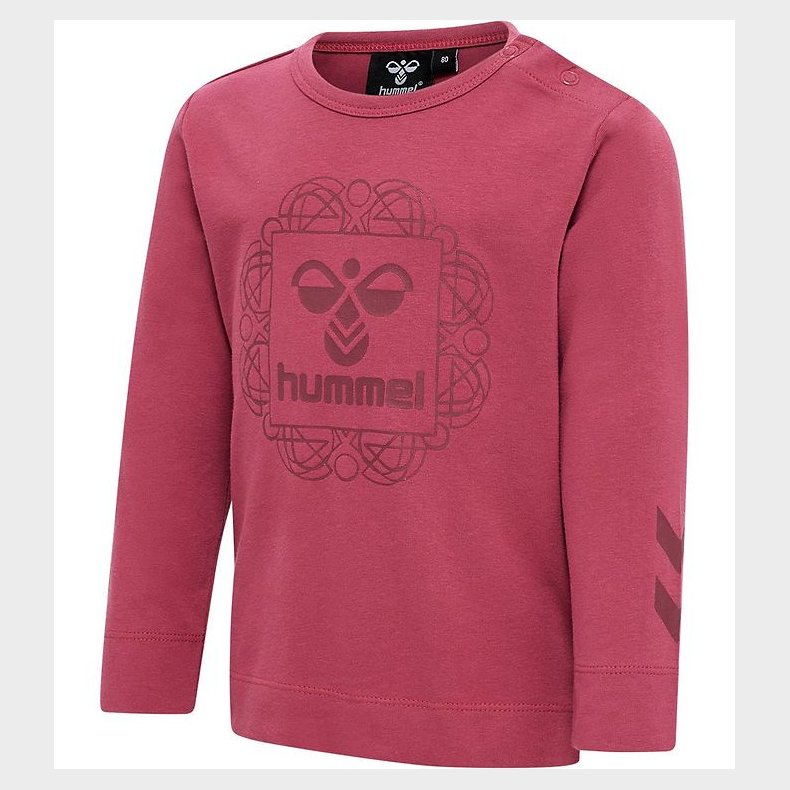 Hummel Bluse - hmlHelga T-Shirt L/S - Earth Red