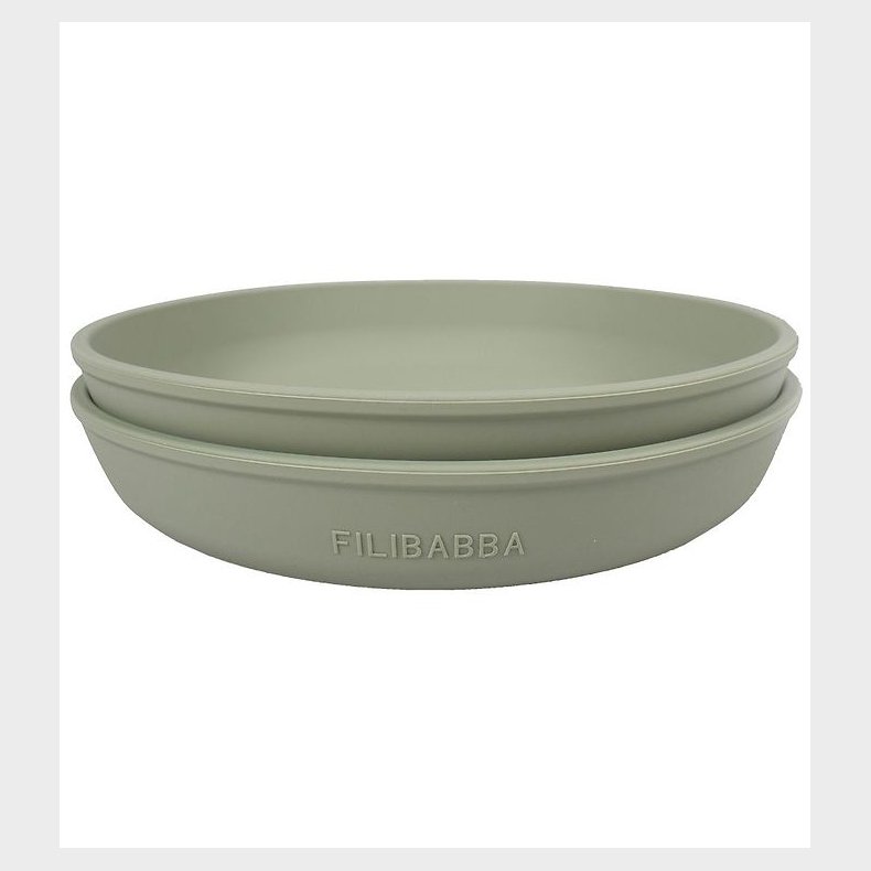 Filibabba Tallerkener - Silikone - 2-Pak - Green