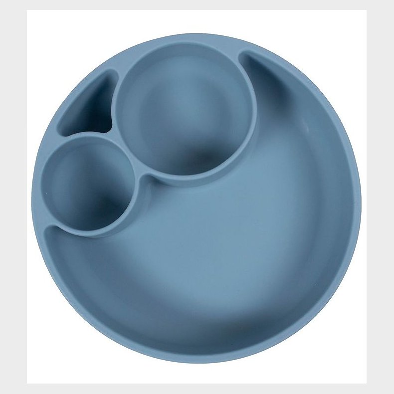 Filibabba Tallerken - Silikone - Ruminddelt - Powder Blue