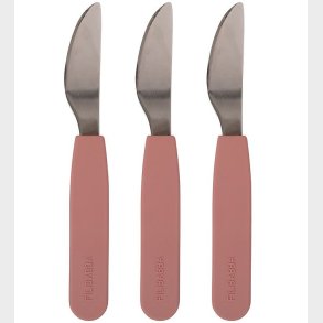 Filibabba Silikone Knive - 3-Pak - Rose