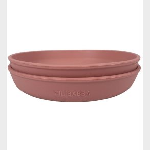 Filibabba Tallerkener - Silikone - 2-Pak - Rose