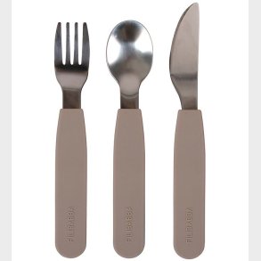 Filibabba Silikone Bestikst - Warm Grey