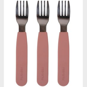 Filibabba Silikone Gafler - 3-pak - Rose