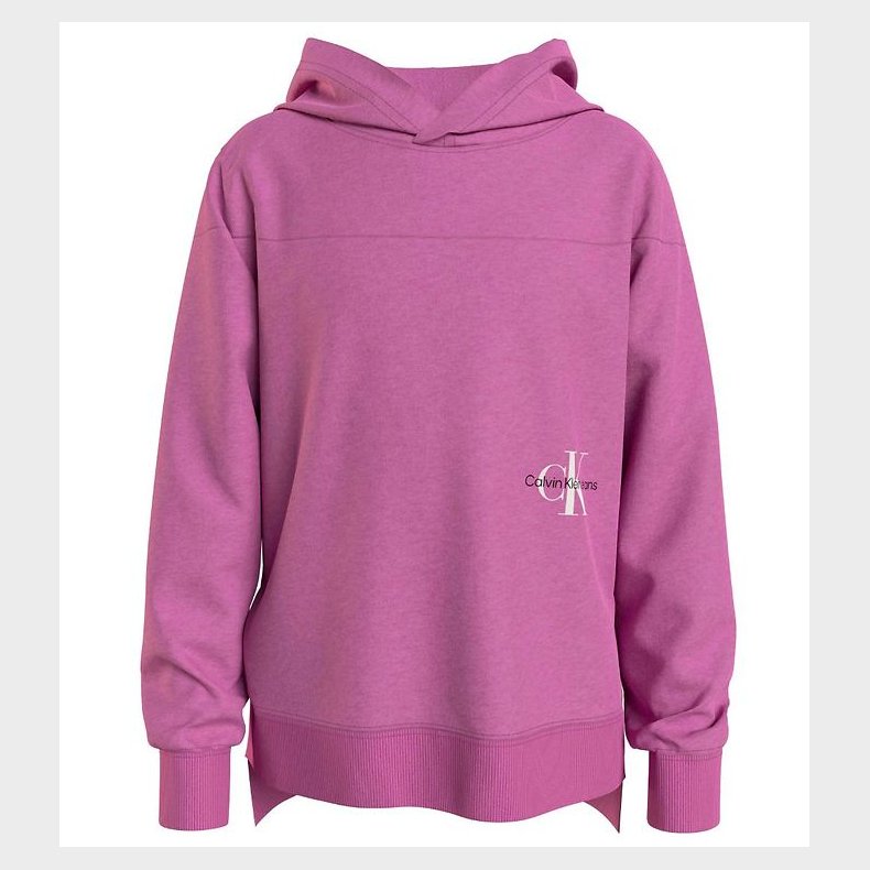 Calvin Klein Httetrje - Monogram Off Placed Hoodie - Iris Orch