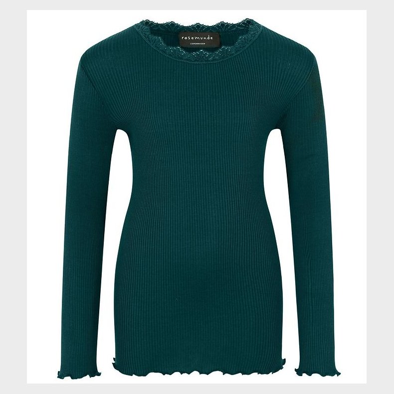 Rosemunde Bluse - Silke/Bomuld - Deep Sea