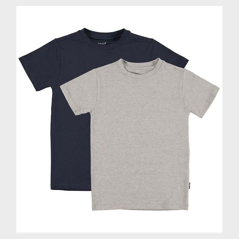 Molo T-Shirt - 2-pak - Navy/Grey