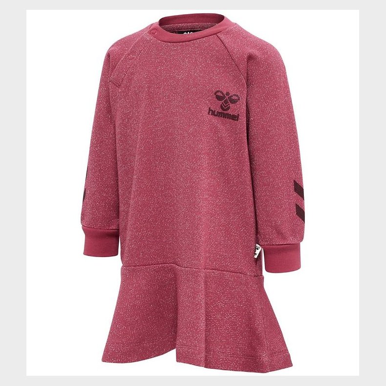 Hummel Kjole - hmlSally - Earth Red m. Guldglimmer