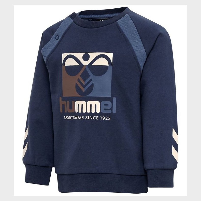 Hummel Sweatshirt - hmlLassen - Sargasso Sea m. Logo