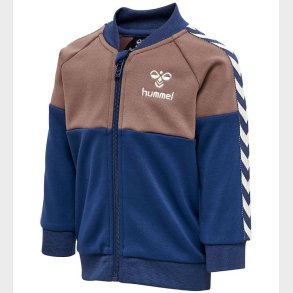 Hummel Cardigan - hmlOlek - Sargasso Sea m. Brun