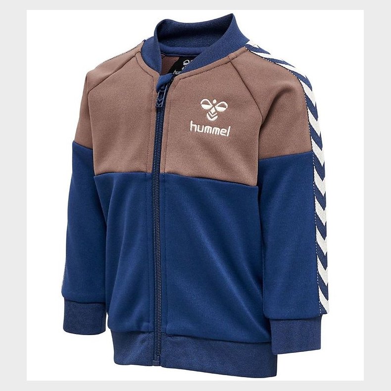 Hummel Cardigan - hmlOlek - Sargasso Sea m. Brun