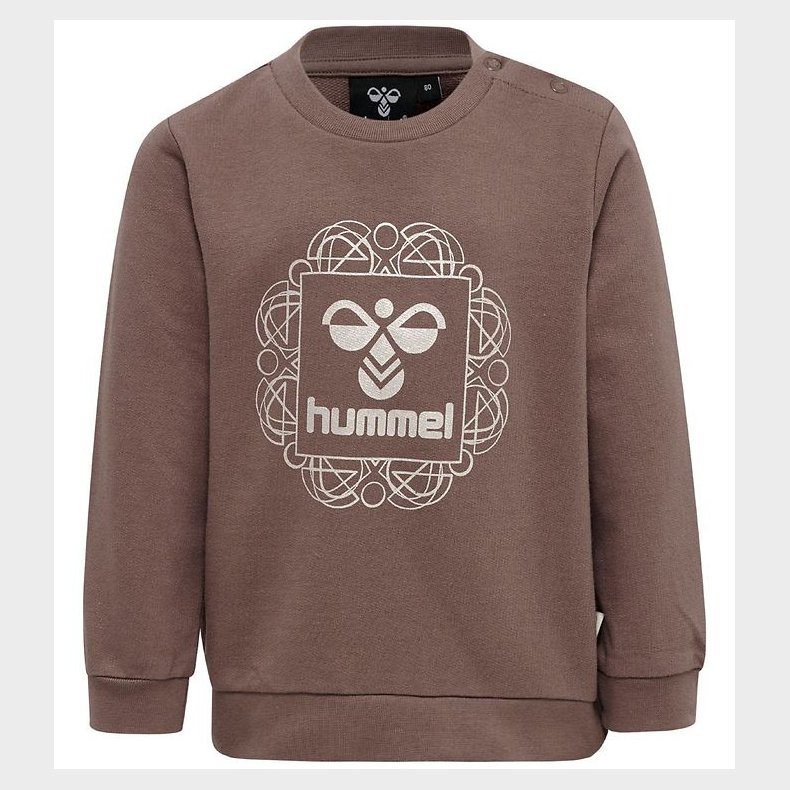 Hummel Sweatshirt - hmlLime - Deep Taupe m. S�lv