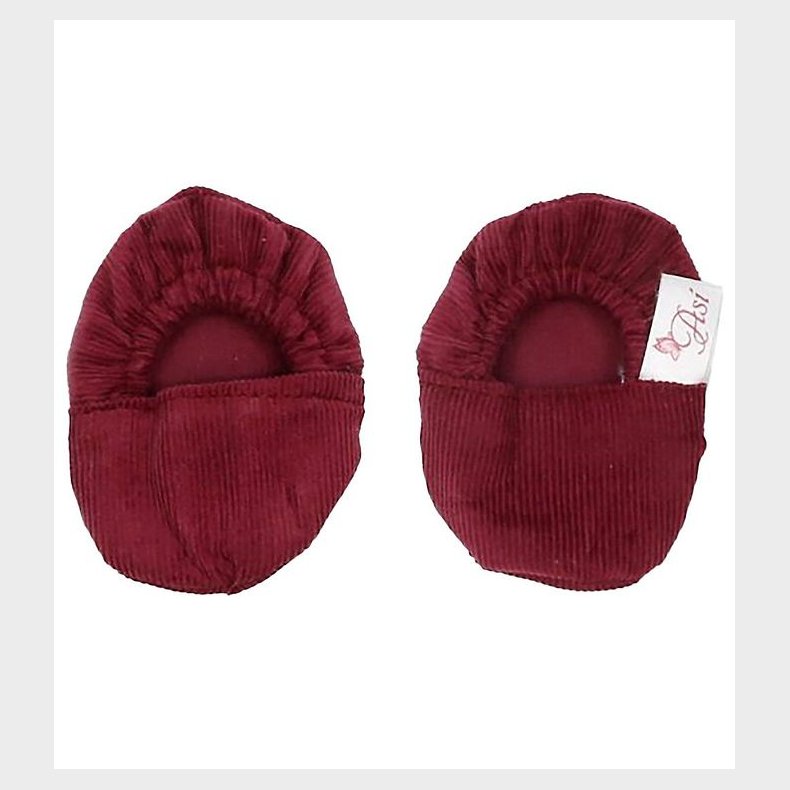 Asi Dukket�j - 43-46 cm - Bl�de Sko - Burgundy