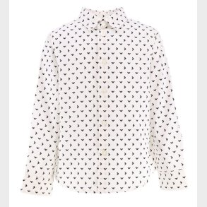 Emporio Armani Skjorte - Hvid/Sort m. Logoer