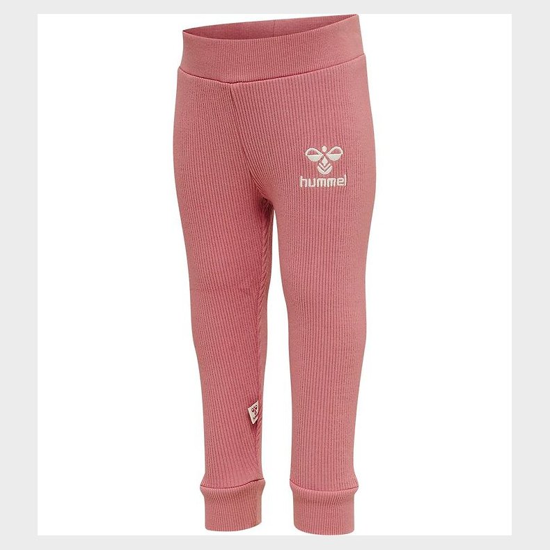 Hummel Leggings - Rib - hmlSami Tights - Dusty Rose