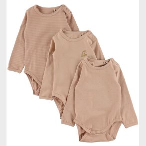 Sofie Schnoor Body l/ - 3-pak - Nougat