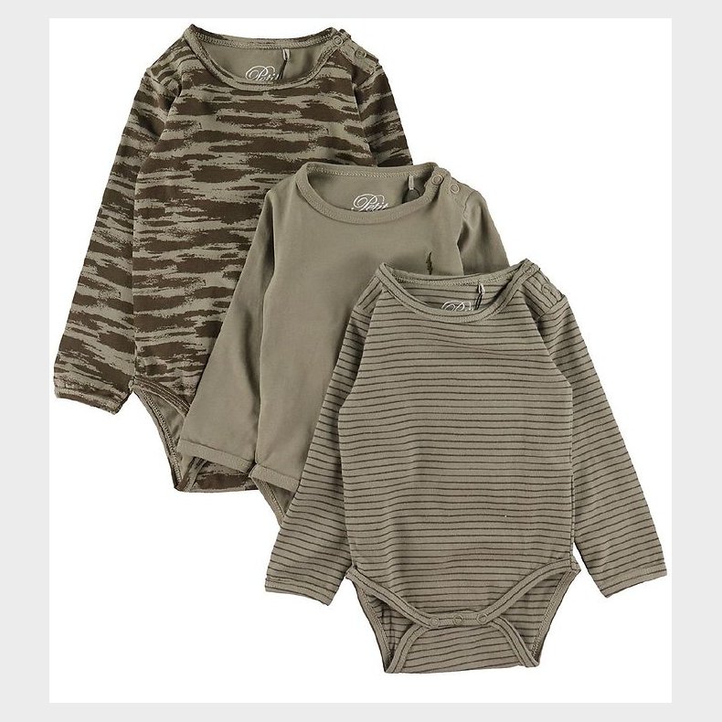 Sofie Schnoor Body l/ - 3-pak - Dusty Green