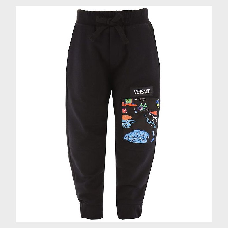 Versace Sweatpants - Sort m. Print/Lommer