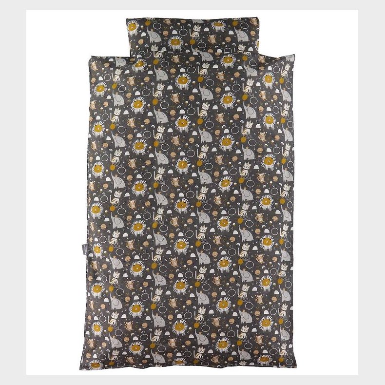 Nrgaard Madsens Sengetj - Junior - Gr m. Elefanter og Lve