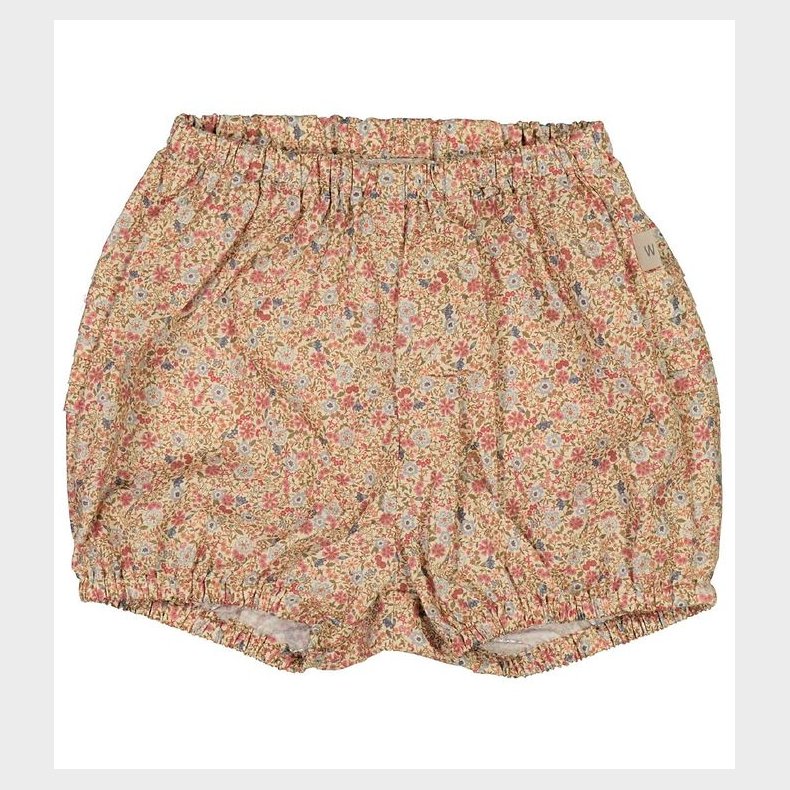 Wheat Shorts - Pleats - Porcelain Flowers