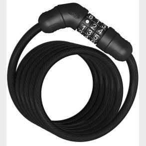 Abus Spiralls Star 4508C - 150 cm - Sort