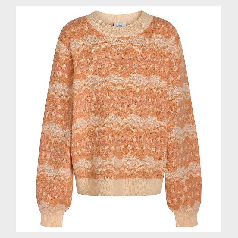 Grunt Bluse - Strik Anele - Light Orange