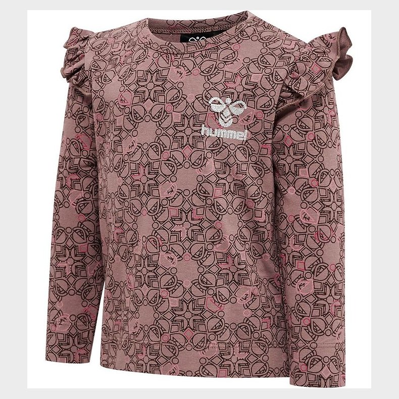 Hummel Bluse - hmlFia - Deep Taupe m. Slvglimmer