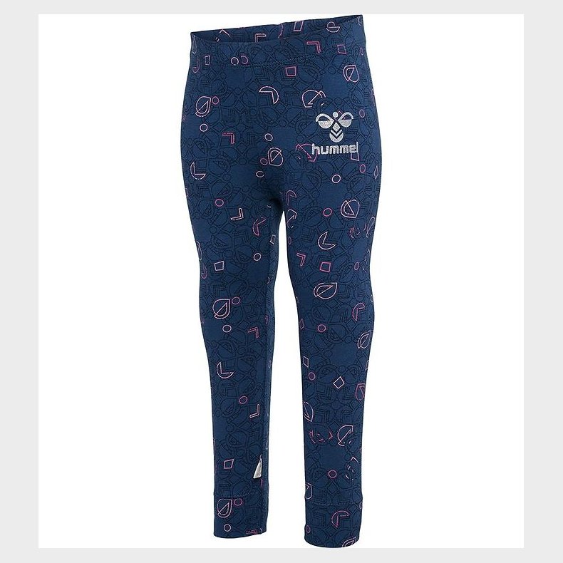 Hummel Leggings - hmlFia - Sargasso Sea m. Slvglimmer