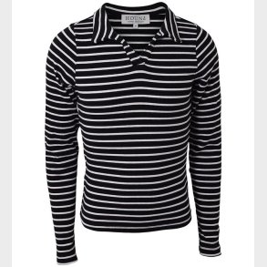 Hound Bluse - Rib Striped - Sort/Hvid