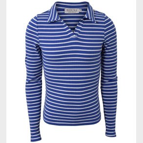 Hound Bluse - Rib Striped - Bl/Hvid